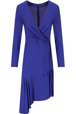 Elisabetta Franchi INDIGOBLAUES ASYMMETRISCHES KLEID