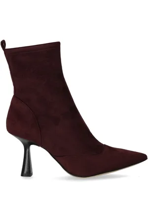 Michael Kors CLARA BORDEAUXROT STIEFELETTE MIT ABSATZ