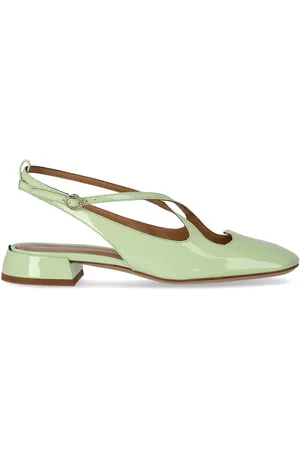 A.BOCCA TWO FOR LOVE HELLGRÜNE SLINGBACK PUMPS