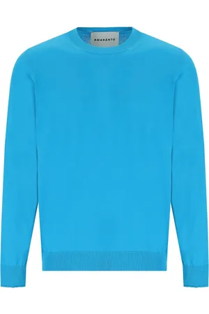 AMARANTO HELLBLAUER RUNDHALSPULLOVER