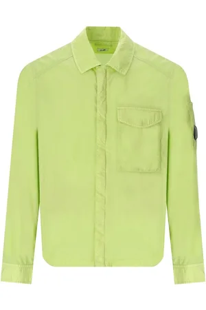 C.P. Company CHROME-R POCKET WHITE PEAR OVERSHIRT