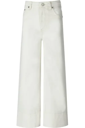 Ganni WEISSE CROPPED JEANS
