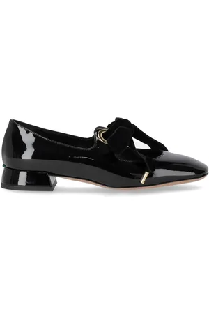A.BOCCA MARY JANE SCHWARZE BALLERINAS MIT SCHLEIFE