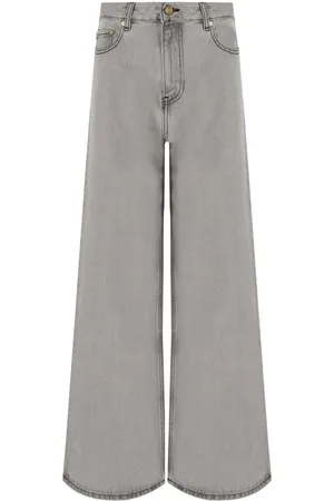 Ganni FUTURE GRAUE WIDE LEG JEANS