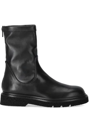 Guglielmo Rotta KREMS SCHWARZE STIEFELETTE