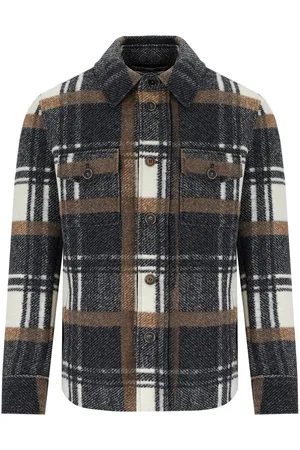 BOB der Bär PERCY CHECK BRAUN HEMDJACKE
