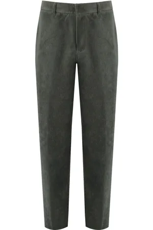 Emporio Armani GRÜNE GERIPPTE HOSE