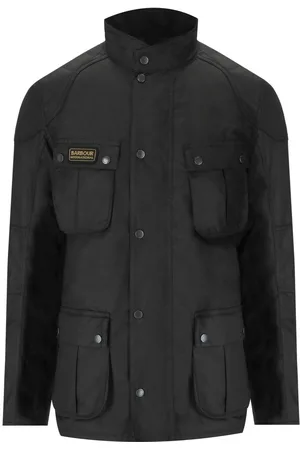 Barbour INTERNATIONAL WINTER LOCKSEAM WAX SCHWARZE JACKE