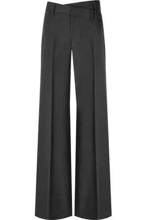 FEDERICA TOSI DUNKELGRAUE WIDE LEG HOSE