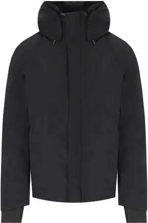 KRAKATAU WERYK SCHWARZE JACKE MIT KAPUZE