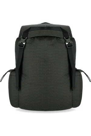 Emporio Armani MONOGRAM MILITÄRGRÜNER RUCKSACK
