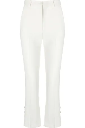 Elisabetta Franchi ELFENBEIN SMOKING HOSE