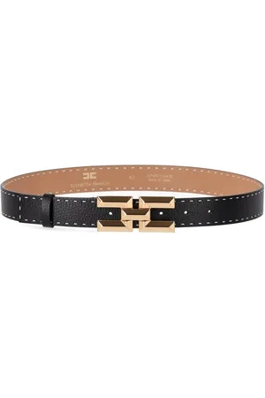 Elisabetta Franchi SCHWARZE HOHER TAILLENGÜRTEL