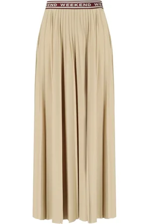 Max Mara BLEU SABBIA PLISSIERTER ROCK