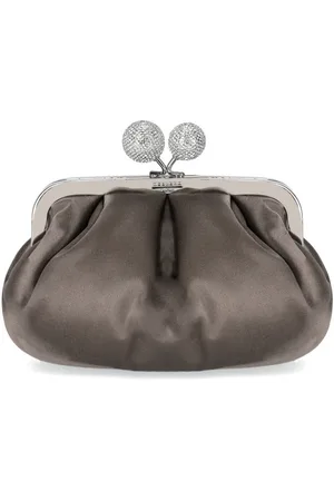 Max Mara PASTICCINO EMMY SMALL PIOMBO CLUTCH