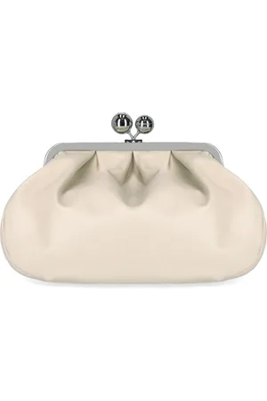 Max Mara PASTICCINO CUBICO MEDIUM ELFENBEIN CLUTCH