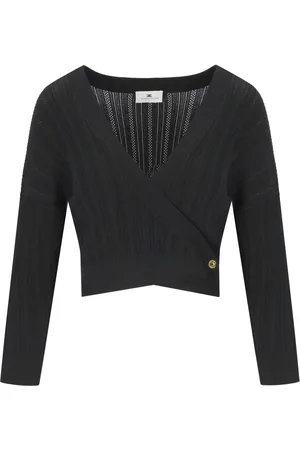Elisabetta Franchi STICK-TOP MIT V-AUSSCHNITT
