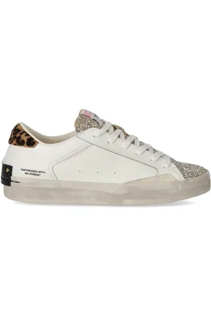Crime london DISTRESSED GLITTER WEISSER SNEAKER