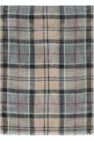 Barbour WELTON TARTAN GRAUE BEIGE SCHAL