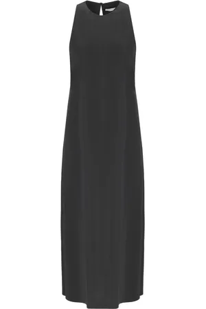 Harris Wharf London SCHWARZES ARMELLÖSES LANGES KLEID