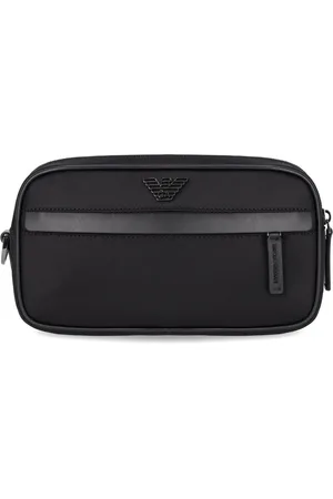 Emporio Armani NYLON SCHWARZE KULTURBEUTEL