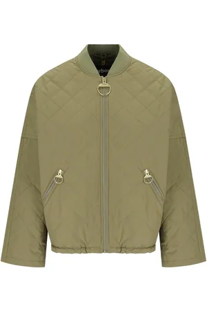 Barbour EMLYN DUSKY GREEN GESTEPPTE BOMBERJACKE