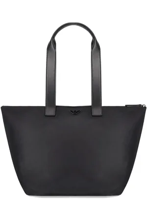 Emporio Armani SCHWARZE NYLON SHOPPERTASCHE