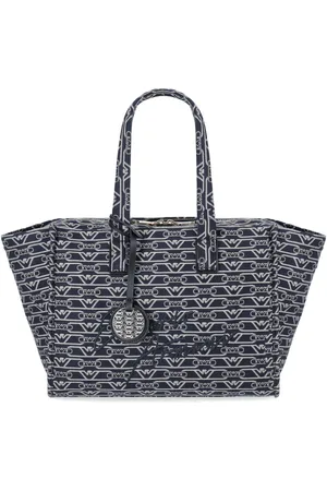 Emporio Armani MONOGRAM ÉCRU MEDIUM SHOPPERTASCHE