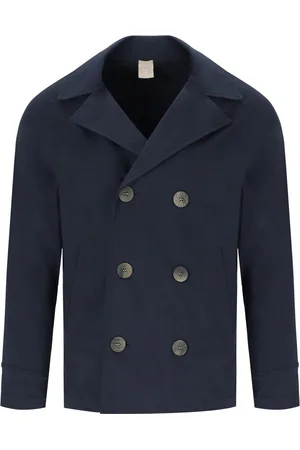 H953 MARINEBLAUES STRICK-PEACOAT