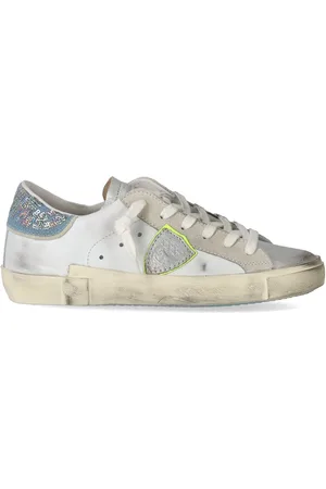 Philippe model PRSX METAL PAILLETTEN WEISSE SNEAKER