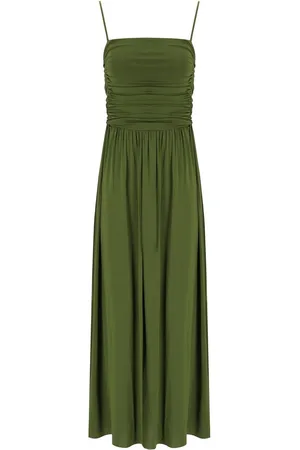 Max Mara GHIA GRÜN MIDI KLEID