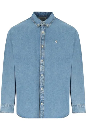 Carhartt LUCAS BLUE BLEACHED HEMD