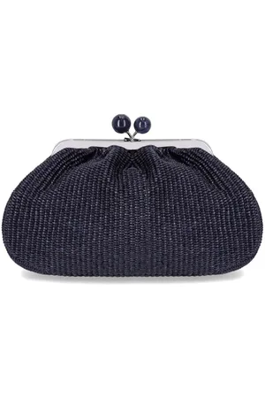 Max Mara PASTICCINO FORTUNA MEDIUM MARINEBLAUER CLUTCH