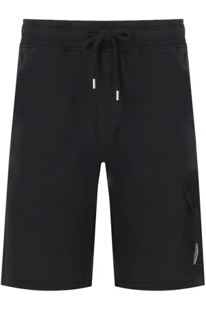 C.P. Company LIGHT FLEECE SCHWARZE BERMUDASHORTS