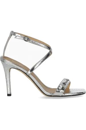 Michael Kors LENA SILBERNE SANDALE MIT ABSATZ