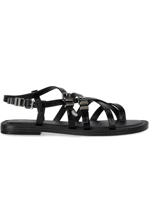 Michael Kors DARRINGTON SCHWARZE FLACHE SANDALE