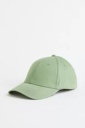 H&M Cap aus Baumwolltwill - Grün