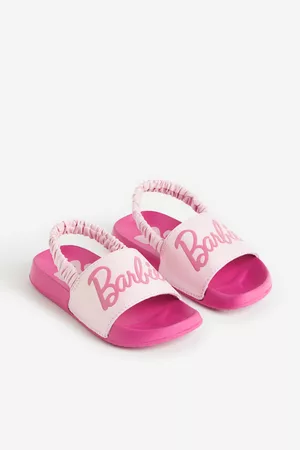 H&M Mädchen Flip Flops - Badesandalen mit Print - Pink