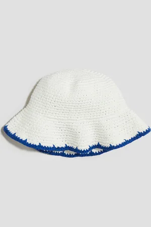 H&M Bucket Hat im Häkellook - Weiß