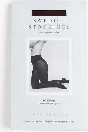 H&M Olivia Premium Strømpebukser 60 Den - Lila