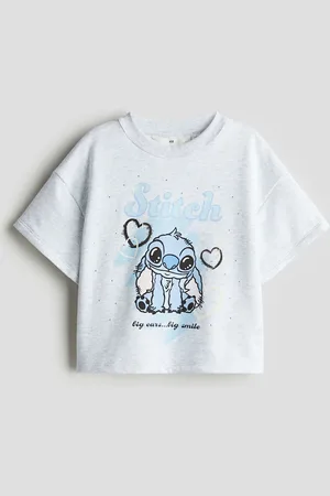 H&M T-Shirt mit Print - Grau