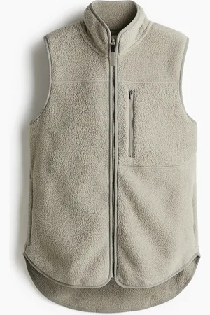 H&M Sportgilet aus Teddyfleece - Grau