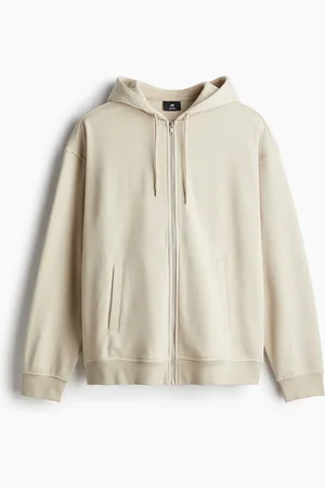H&M Hoodiejacke in Loose Fit - Beige