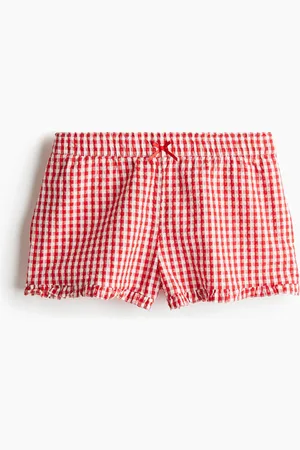 H&M Schlupfshorts aus Seersucker - Rot
