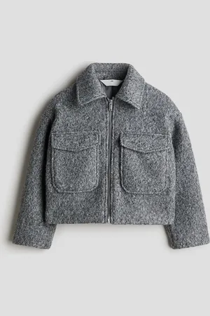 H&M Gefilztes Shacket - Grau