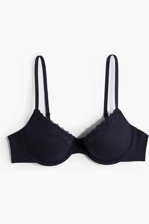 H&M Demi-Push-up-BH aus Baumwolle - Blau