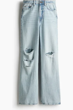H&M Wide Ultra High Jeans - Blau