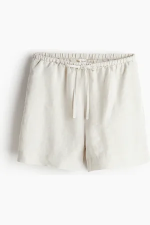H&M Schlupfshorts aus Leinenmix - Beige