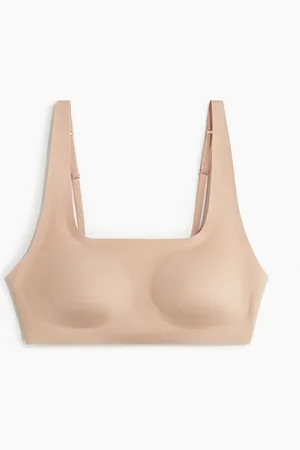 H&M Wattierter Soft-BH aus Mikrofaser - Beige