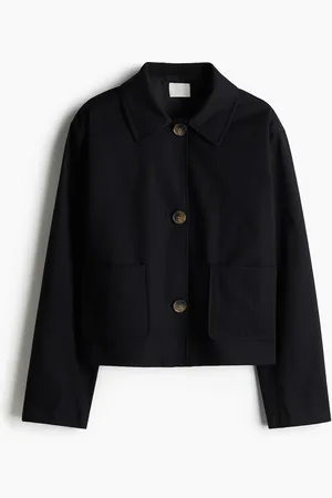 H&M Twilljacke mit Kragen - Blau